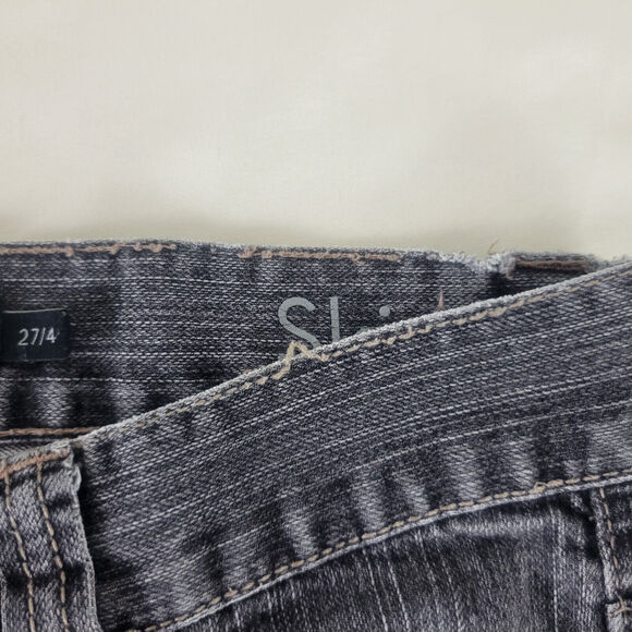 Calvin Klein Jeans Womens 4 Black Denim Mid Rise Skinny Leg Dark Wash W29 x L28 - Picture 14 of 16